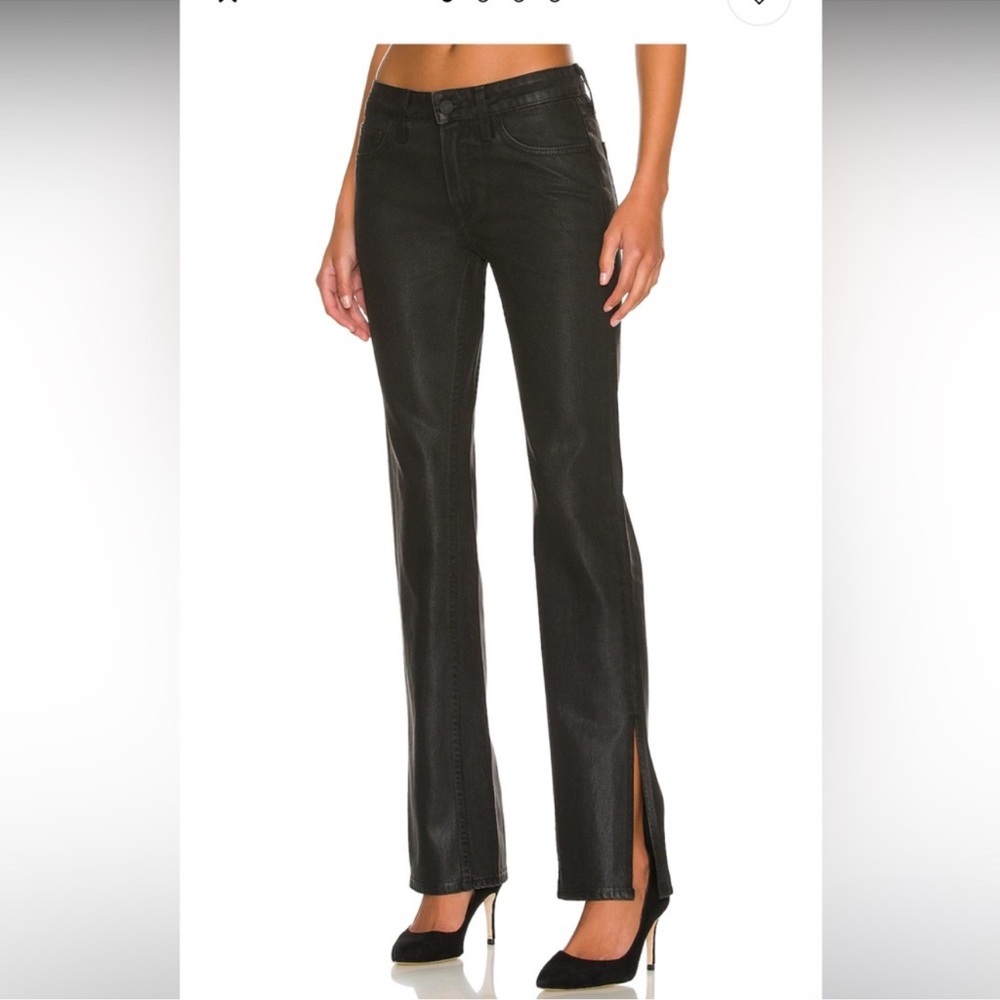 GRLFRND Jet Black Straight Leg Jeans